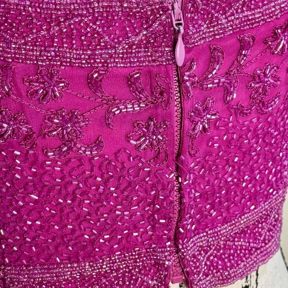 Pink Beaded Bustier Top by Emma Black - Picture 8 of 12